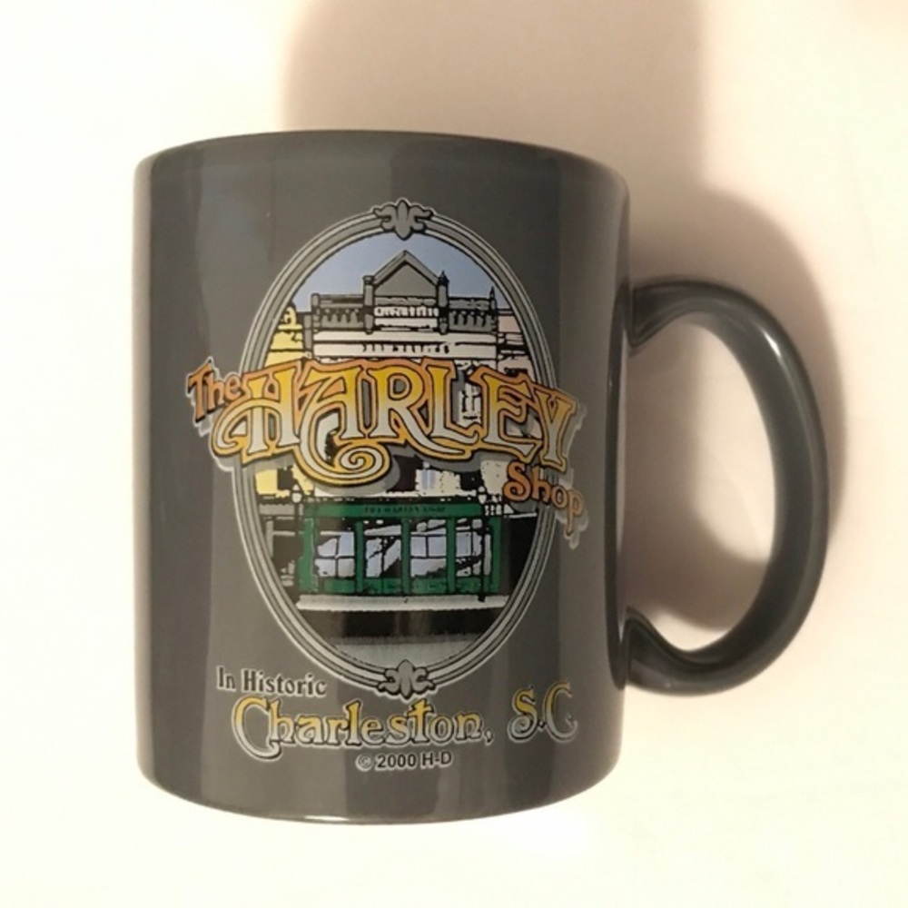 New- The Harley Shop Mug Historic‎ Charleston S.C. 2000 Davidson Coffee NO BOX